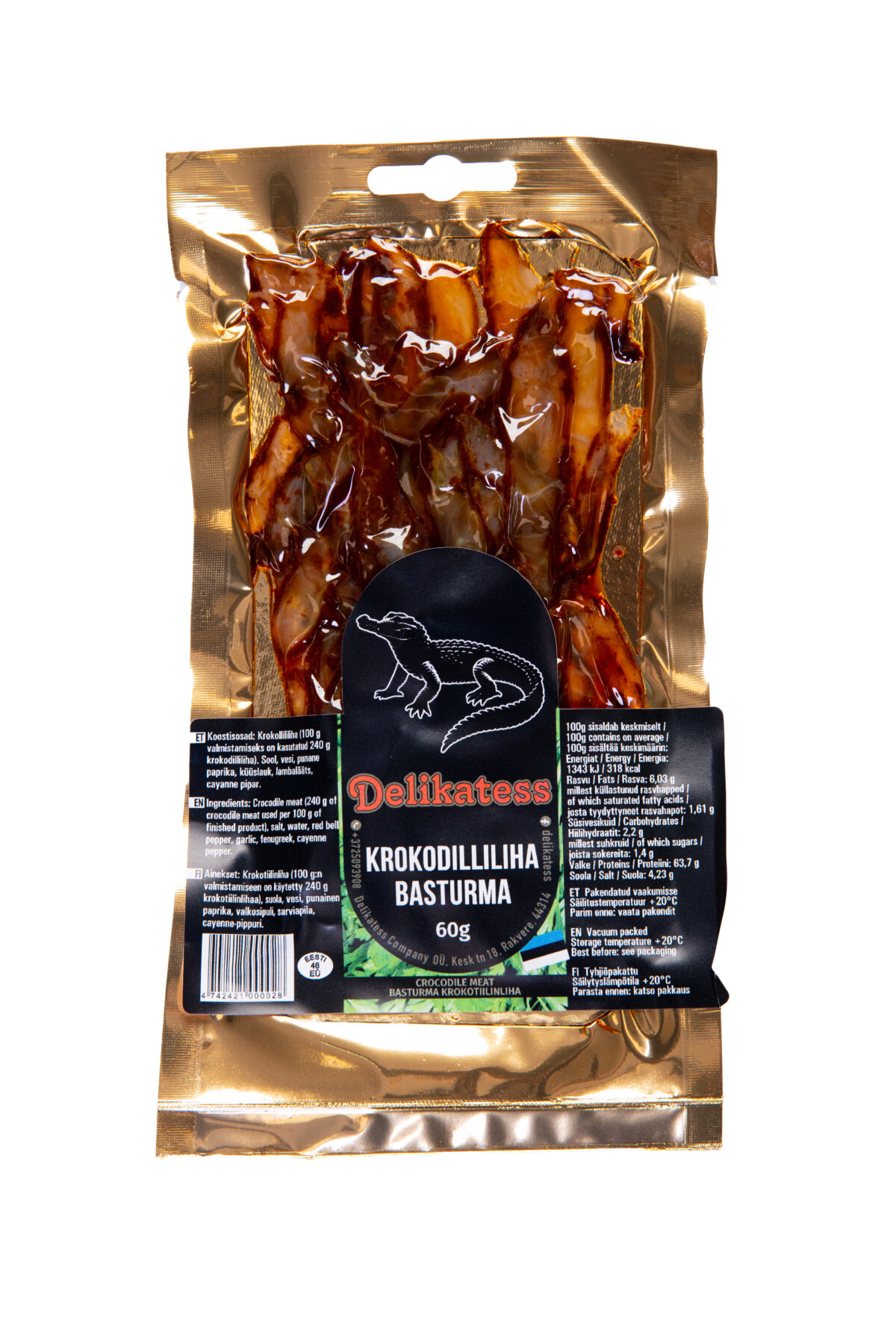 Basturma krokodiilinliha 60g - Image 1