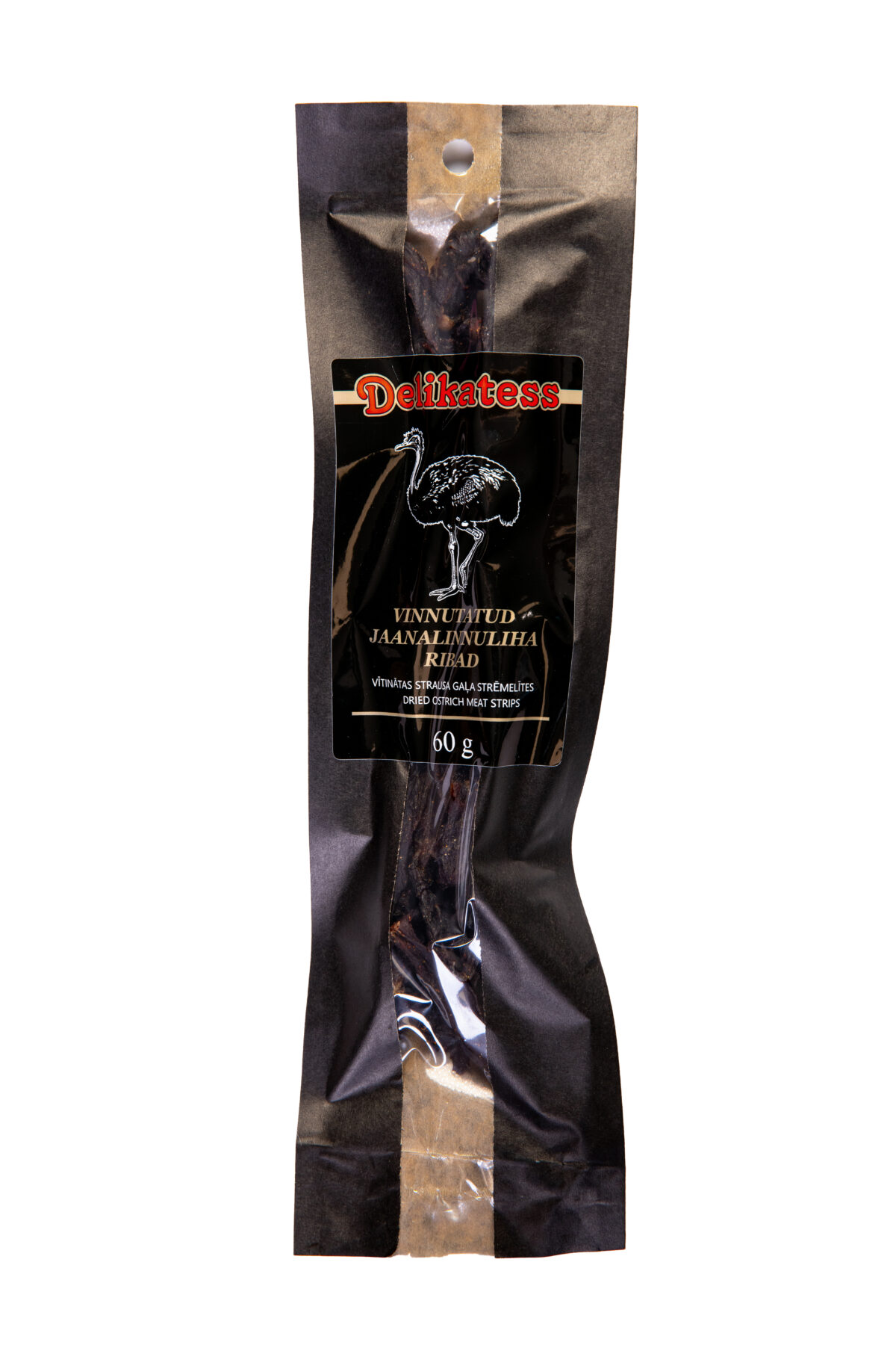 Dried ostrich meat strips, 60 g - Image 1